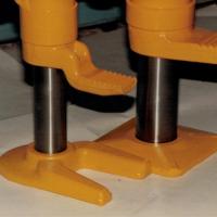 La semelle du cric à l'origine carrée